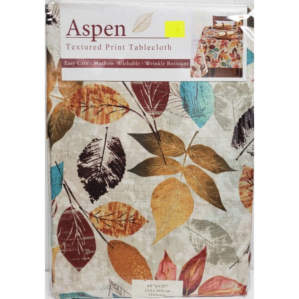 Printed Linen Tablecloth 60